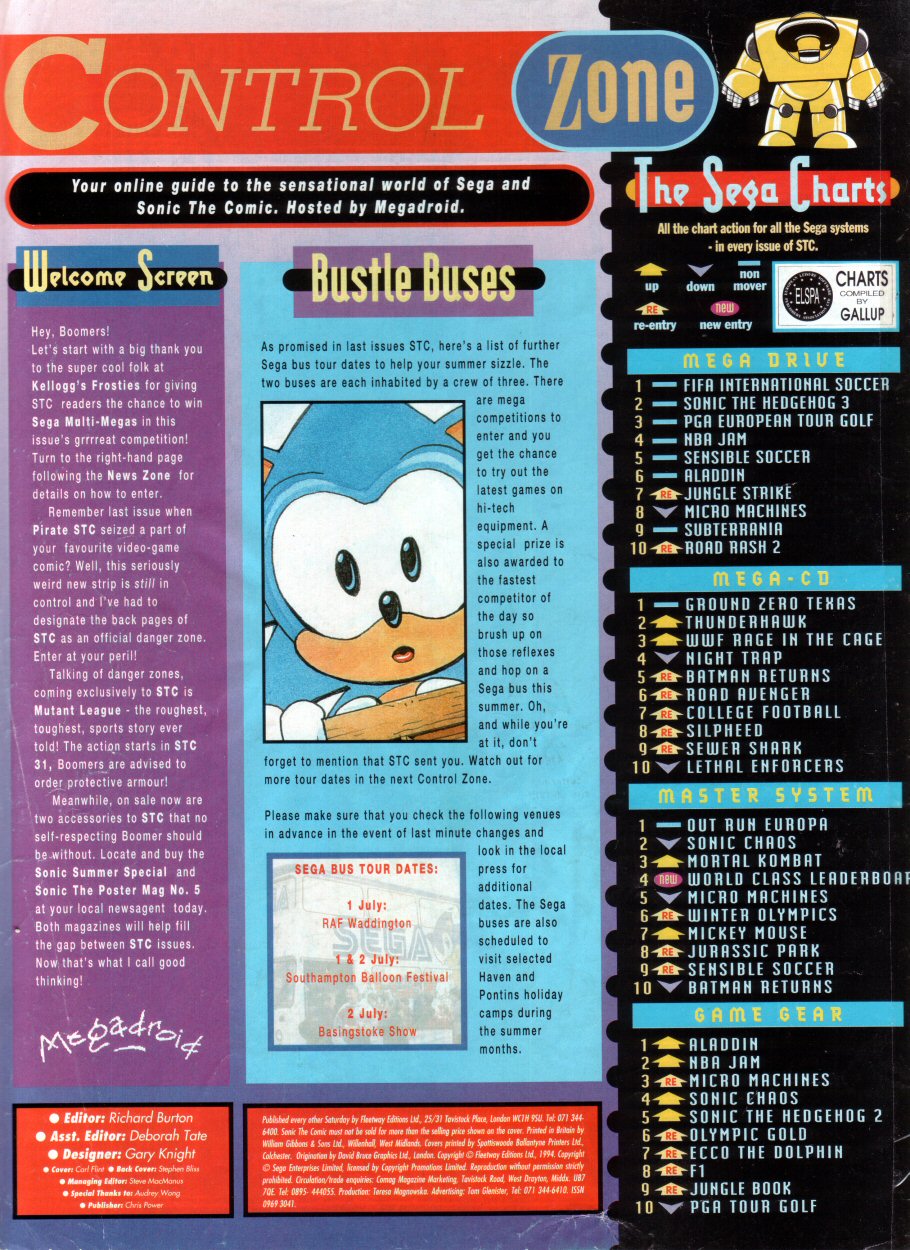 Sonic - The Comic Issue No. 029 Page 1